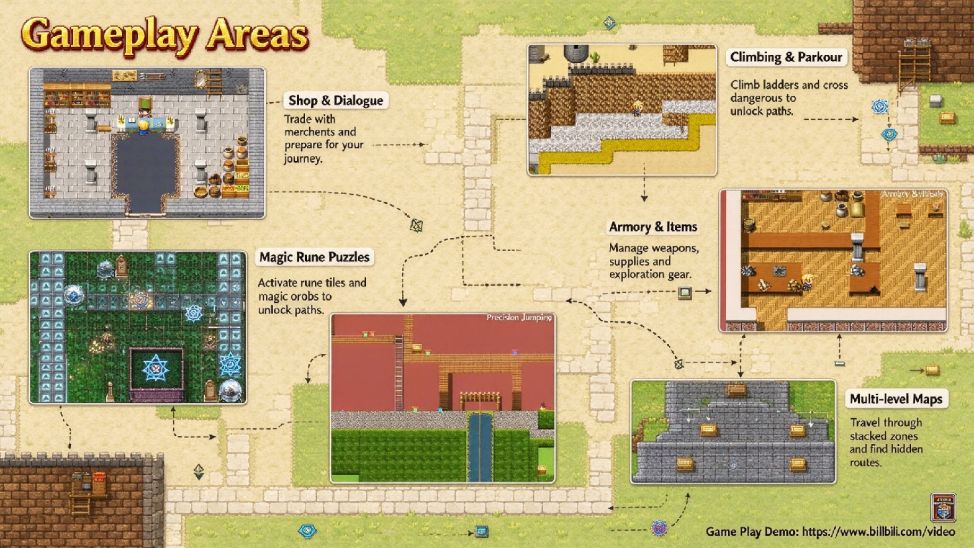 War of the Ages Gameplay Areas